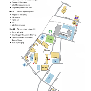 Karta över skolområde