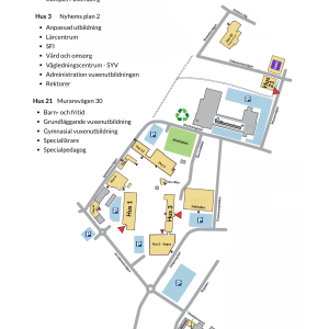 Karta över skolområde